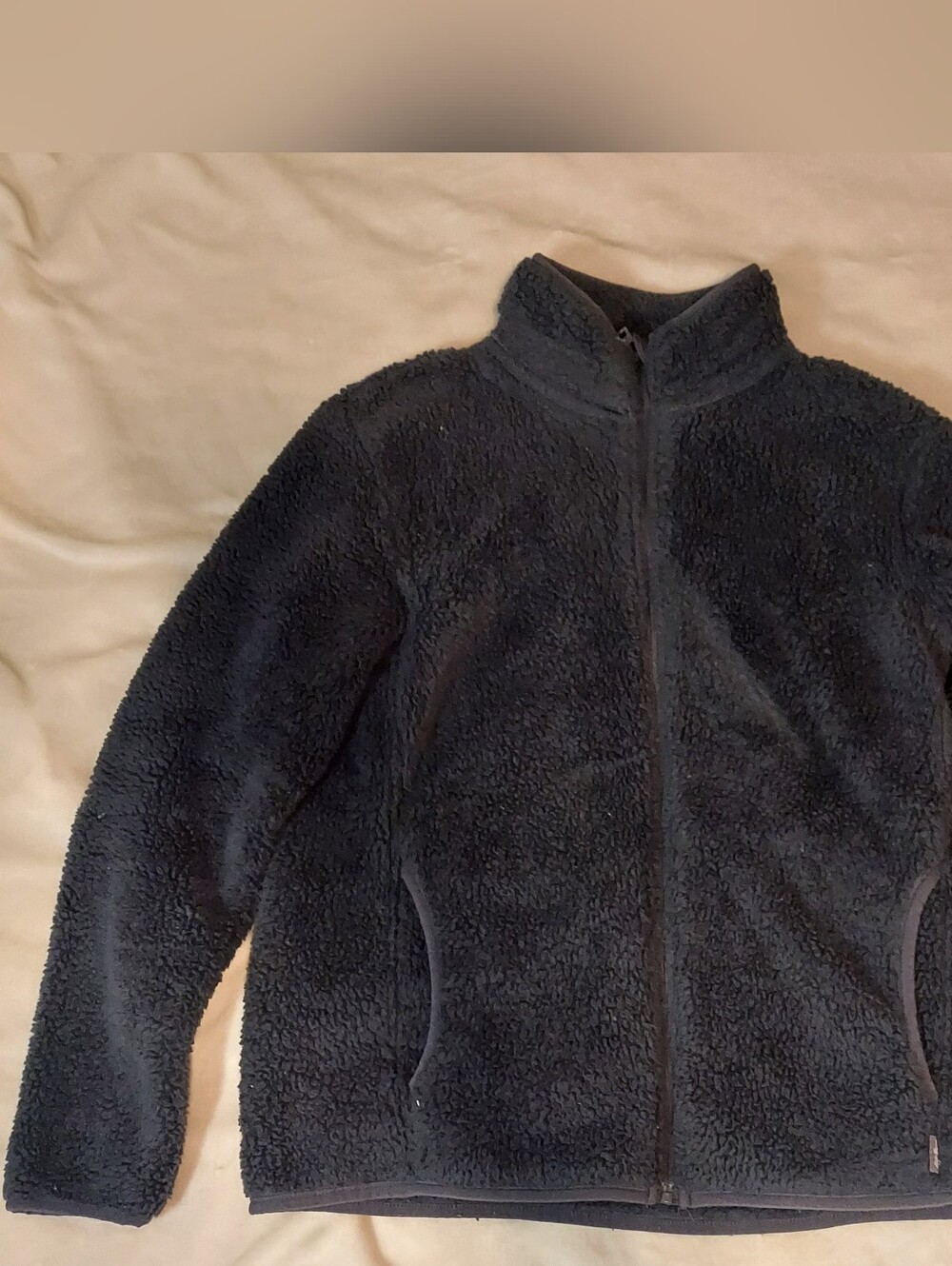 Fuzzy Black Eddie Bauer Jacket Medium